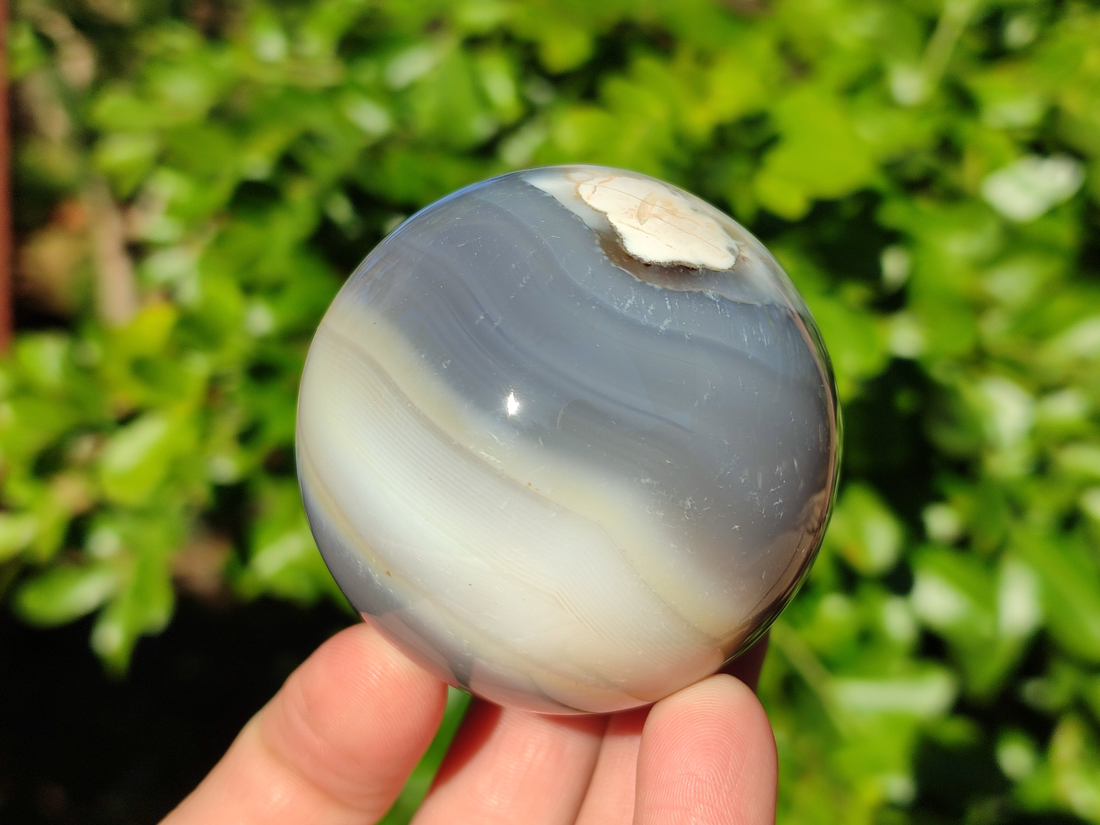 Polished Banded Agate Spheres x 4 From Madagascar - Toprock Gemstones and Minerals 