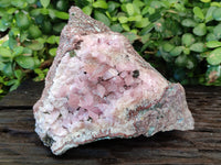 Natural Extremely Rare Collectable Rhodocalcite Specimen with Chrysocolla, Plancheite and Kolwezite x 1 From Congo