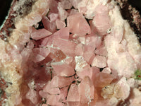 Natural Extremely Rare Collectable Rhodocalcite Specimen with Chrysocolla, Plancheite and Kolwezite x 1 From Congo