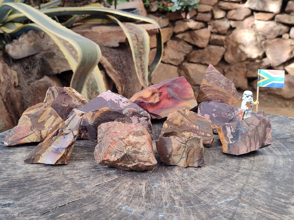 Natural Nguni Jasper Cobbed Specimens x 23 From Prieska, South Africa - Toprock Gemstones and Minerals 
