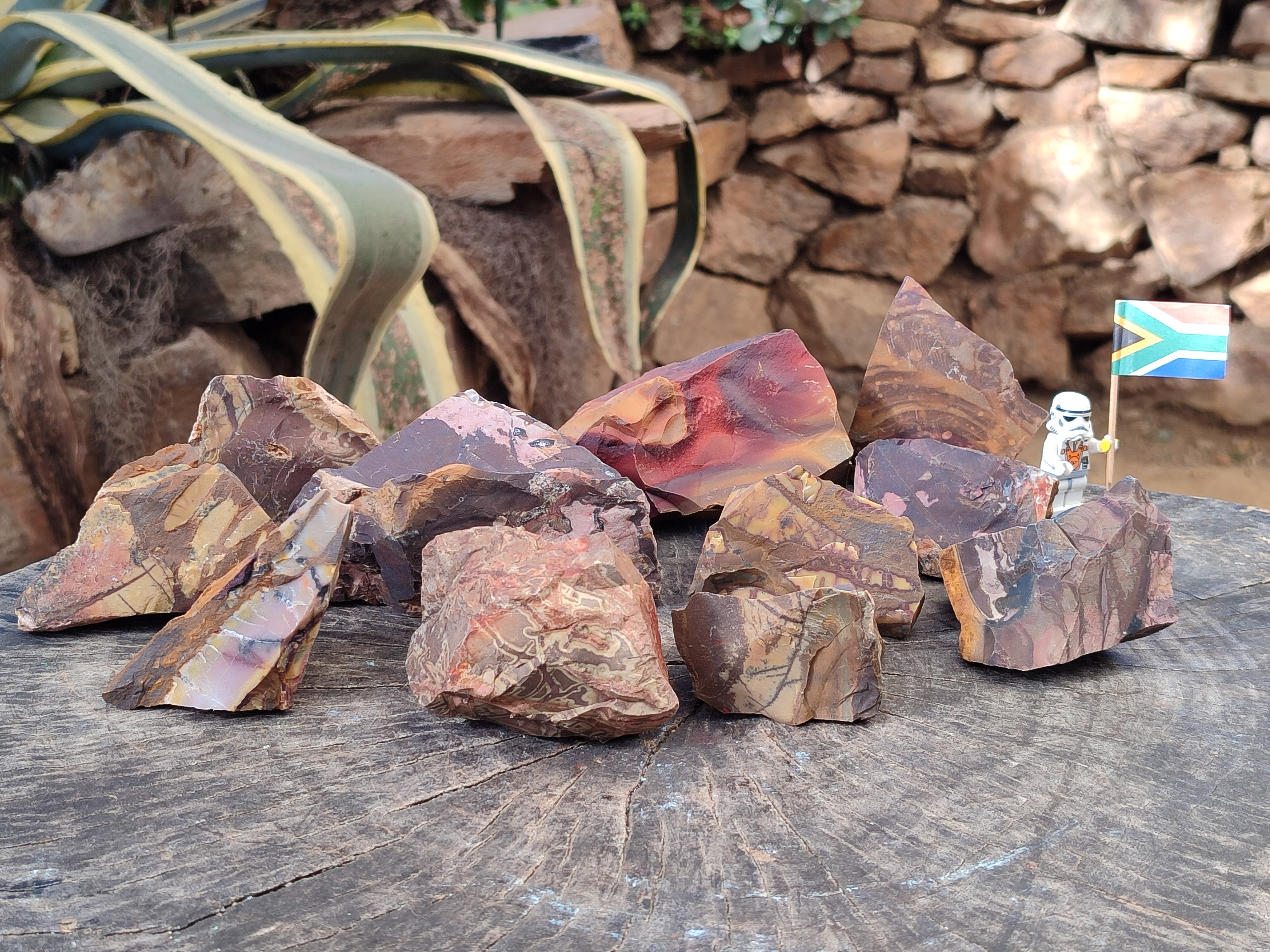 Natural Nguni Jasper Cobbed Specimens x 23 From Prieska, South Africa - Toprock Gemstones and Minerals 