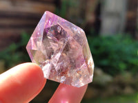 Polished Smokey Window Amethyst Quartz Points x 12 From Akansobe, Madagascar - Toprock Gemstones and Minerals 