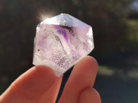 Polished Smokey Window Amethyst Quartz Points x 12 From Akansobe, Madagascar - Toprock Gemstones and Minerals 