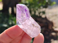 Polished Smokey Window Amethyst Quartz Points x 12 From Akansobe, Madagascar - Toprock Gemstones and Minerals 