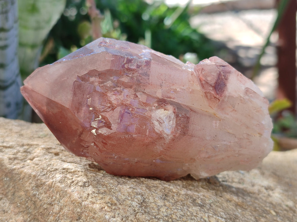 Natural Red Hematoid Quartz Clusters x 3 From Karoi, Zimbabwe - Toprock Gemstones and Minerals 