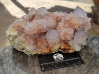 Natural Hematoid Orange and Lilac Spirit Quartz Cluster x 1 From South Africa - Toprock Gemstones and Minerals 