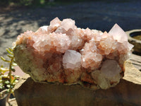 Natural Hematoid Orange and Lilac Spirit Quartz Cluster x 1 From South Africa - Toprock Gemstones and Minerals 