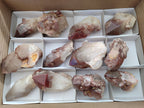 Natural Red Hematoid Quartz Crystals x 12 From Karoi, Zimbabwe - Toprock Gemstones and Minerals 