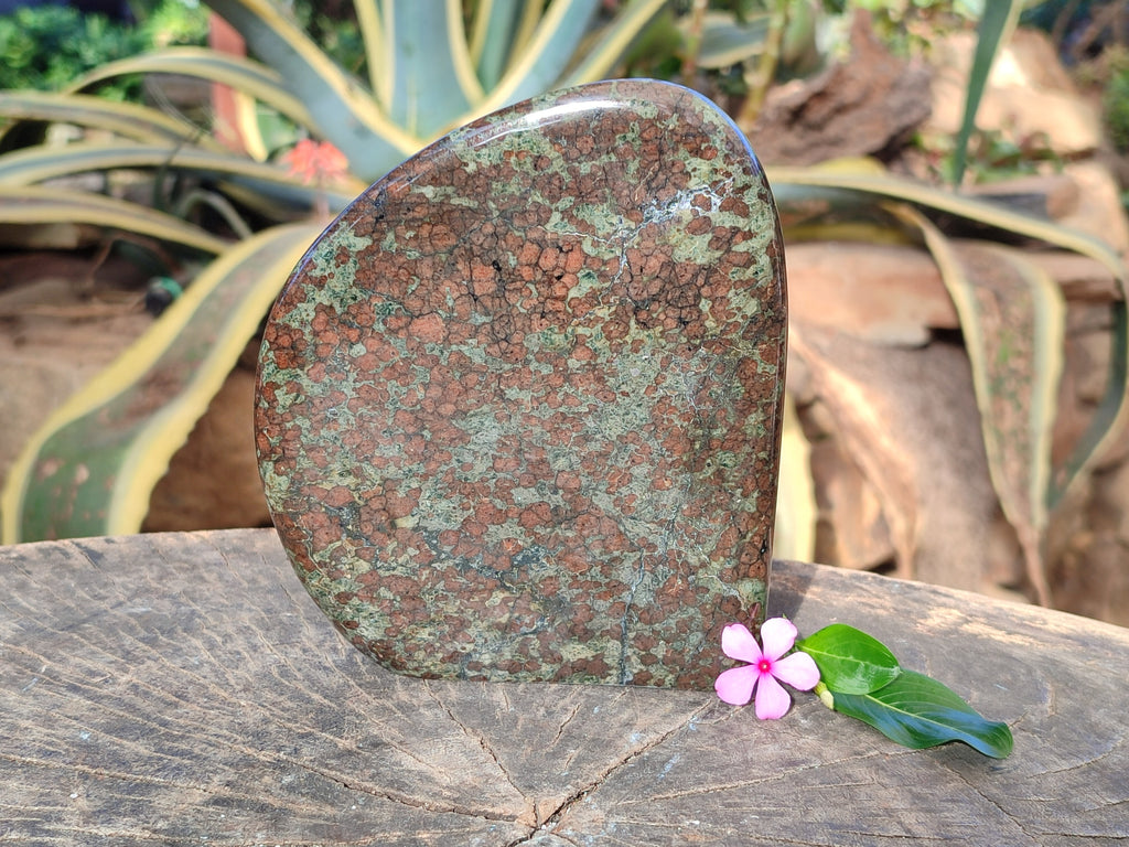 Polished Rare Eclogite Garnet Standing Free Form x 1 From Northern Cape, South Africa - Toprock Gemstones and Minerals 