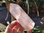 Polished Rose Quartz Crystal Points x 4 From Ambatondrazaka, Madagascar - Toprock Gemstones and Minerals 