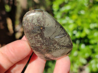 Polished Rare Pharaoh Stone Pyrite in Basalt Palm Stones x 12 Iron Duke Mine, Zimbabwe - Toprock Gemstones and Minerals 