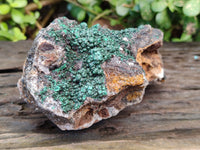 Natural Ball Malachite and Drusy Quartz On Dolomite Matrix Specimens x 2 From Kambove, Congo