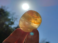 Polished Golden Healer Quartz Palm Stones x 20 From Madagascar