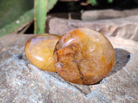 Polished Golden Healer Quartz Palm Stones x 20 From Madagascar