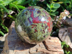 Polished Bastite Dragons Blood Stone Sphere-Ball x 2 From Tshipise, South Africa - Toprock Gemstones and Minerals 