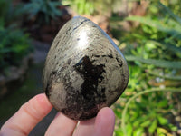 Polished Rare Pharaoh Stone Pyrite in Basalt Standing Free Forms and Free Forms x 4 Iron Duke Mine, Zimbabwe