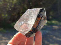 Polished Smokey Window Quartz with Rainbow Veils x 3 from Madagascar