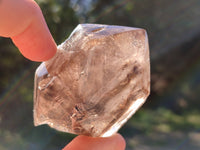 Polished Smokey Window Quartz with Rainbow Veils x 3 from Madagascar