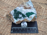 Natural Ball Malachite and Drusy Quartz On Dolomite Matrix Specimens x 2 From Kambove, Congo