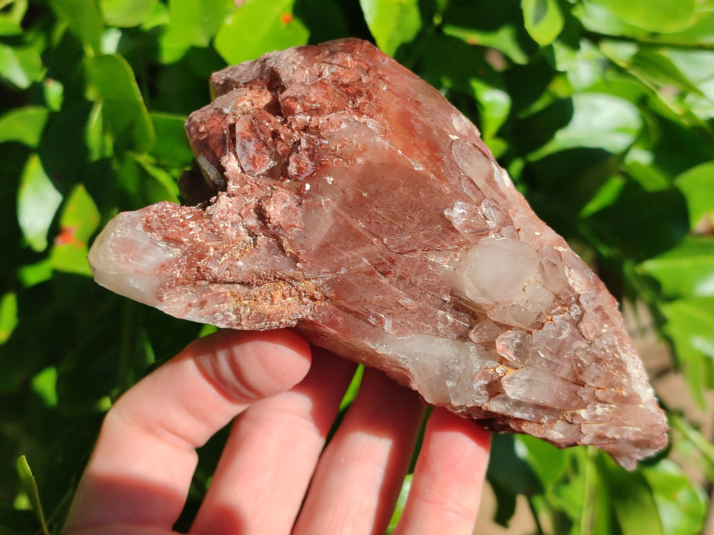Natural Red Hematoid Quartz Clusters x 4 From Karoi, Zimbabwe - Toprock Gemstones and Minerals 
