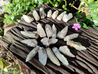 Natural Drusy Quartz Coated Calcite Pseudomorph Specimens x 70 From Alberts Mountain, Lesotho