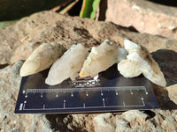 Natural Drusy Quartz Coated Calcite Pseudomorph Specimens x 70 From Alberts Mountain, Lesotho