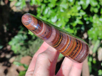 Polished Banded Tiger Iron Jasper Standing Free Forms x 2 From South Africa - Toprock Gemstones and Minerals 