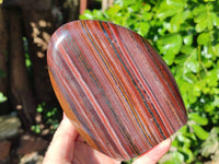 Polished Banded Tiger Iron Jasper Standing Free Forms x 2 From South Africa - Toprock Gemstones and Minerals 