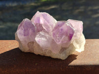 Natural Jacaranda Amethyst Quartz Cluster x 3 From Mumbwa, Zambia