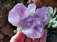 Natural Jacaranda Amethyst Quartz Cluster x 3 From Mumbwa, Zambia