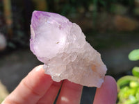 Natural Sunburst Amethyst Spirit Quartz Clusters x 12 From South Africa