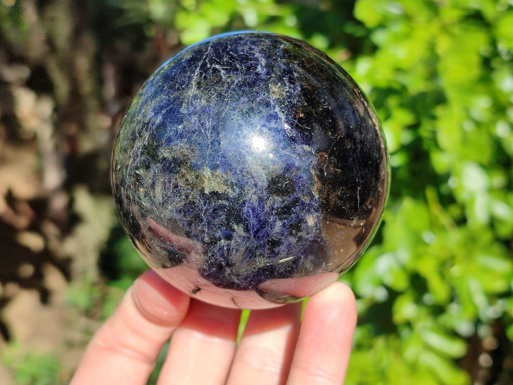 Polished Iolite Spheres x 3 From Ambatofinandrahana, Madagascar - Toprock Gemstones and Minerals 