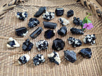 Natural Schorl Black Tourmaline Terminated Crystal Specimens x 70 From Erongo, Namibia - Toprock Gemstones and Minerals 