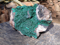 Natural Ball Malachite On Dolomite Matrix Specimen x 1 From Kambove, Congo