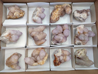 Natural Lilac Amethyst Spirit Quartz Clusters x 12 From South Africa - Toprock Gemstones and Minerals 