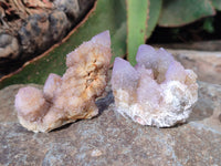 Natural Lilac Amethyst Spirit Quartz Clusters x 12 From South Africa - Toprock Gemstones and Minerals 