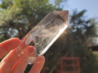 Polished Mixed Inclusion Quartz Crystals including Specular Hematite x 4 From Madagascar - Toprock Gemstones and Minerals 