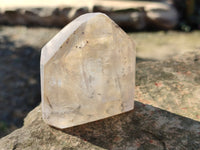 Polished Mixed Inclusion Quartz Crystals including Specular Hematite x 4 From Madagascar - Toprock Gemstones and Minerals 