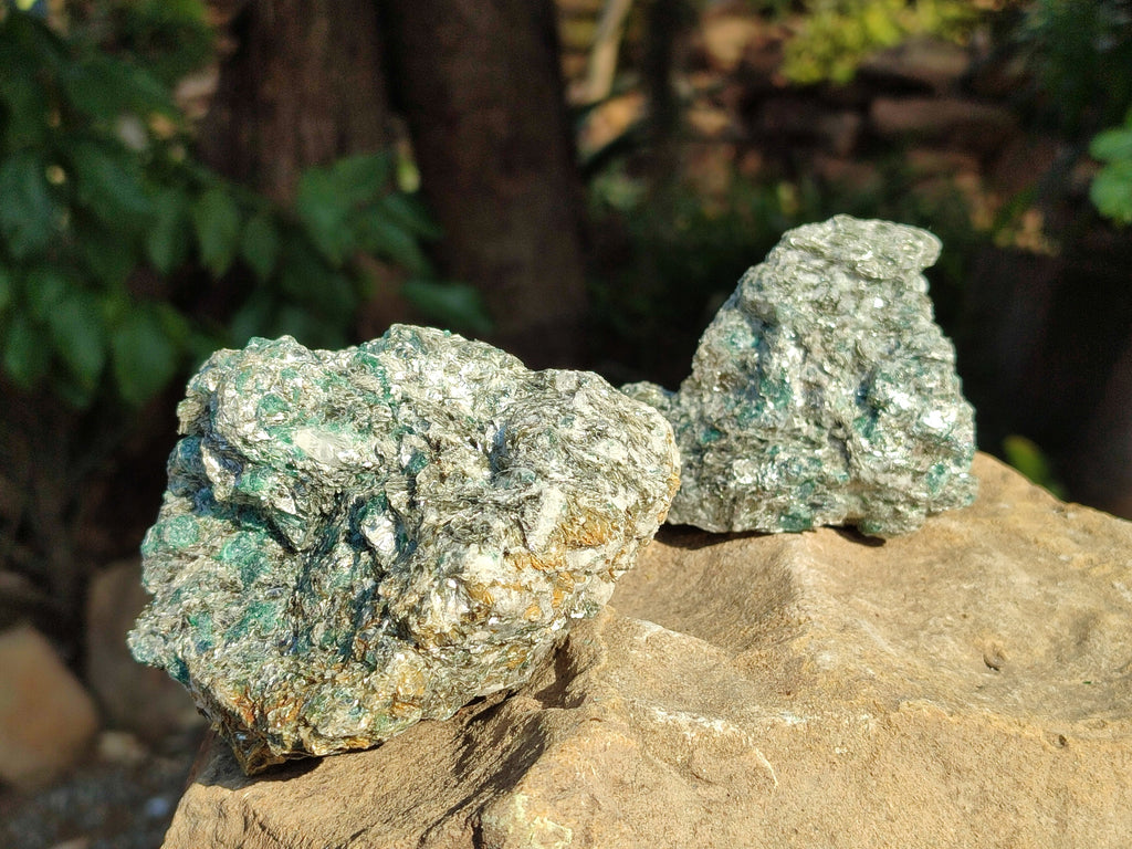 Natural Emerald Mica In Matrix Cobbed Specimens x 6 From Mutoko, Zimbabwe - Toprock Gemstones and Minerals 