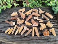 Natural Golden Limonite Fairy Spirit Quartz Single Crystals x 70 From South Africa