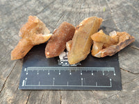 Natural Golden Limonite Fairy Spirit Quartz Single Crystals x 70 From South Africa