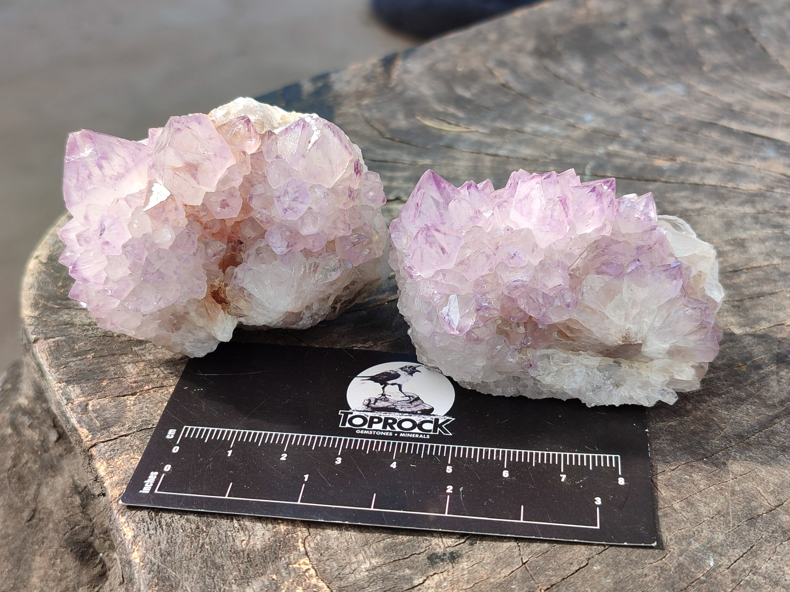 Natural Sunburst Amethyst Spirit Quartz Clusters x 5 From South Africa - Toprock Gemstones and Minerals 