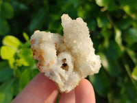 Natural Drusy Quartz and Drusy Quartz Coated Calcite Pseudomorph Crystals x 20 From Lesotho - Toprock Gemstones and Minerals 