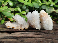 Natural Drusy Quartz and Drusy Quartz Coated Calcite Pseudomorph Crystals x 20 From Lesotho - Toprock Gemstones and Minerals 