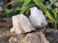 Natural Drusy Quartz and Drusy Quartz Coated Calcite Pseudomorph Crystals x 20 From Lesotho - Toprock Gemstones and Minerals 