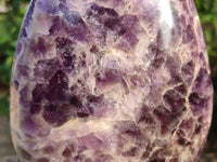Polished Chevron Amethyst Standing Free Form x 1 From Ankazobe, Madagascar - Toprock Gemstones and Minerals 