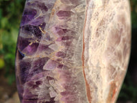 Polished Chevron Amethyst Standing Free Form x 1 From Ankazobe, Madagascar - Toprock Gemstones and Minerals 
