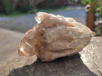 Natural Smokey Phantom Quartz Clusters x 3 From Luena, Congo