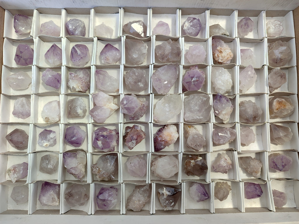 Natural Sunburst Amethyst Spirit Quartz Single Crystals x 63 From South Africa - Toprock Gemstones and Minerals 