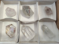 Polished Various Inclusion Quartz Crystals x 6 From Madagascar